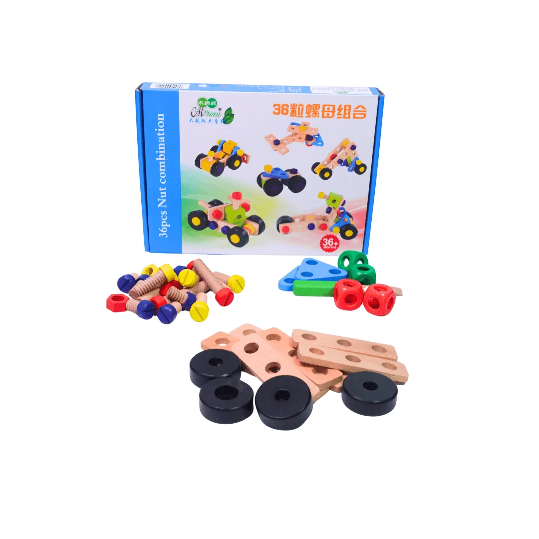 Kids Construction Toy Set - Nut Combos