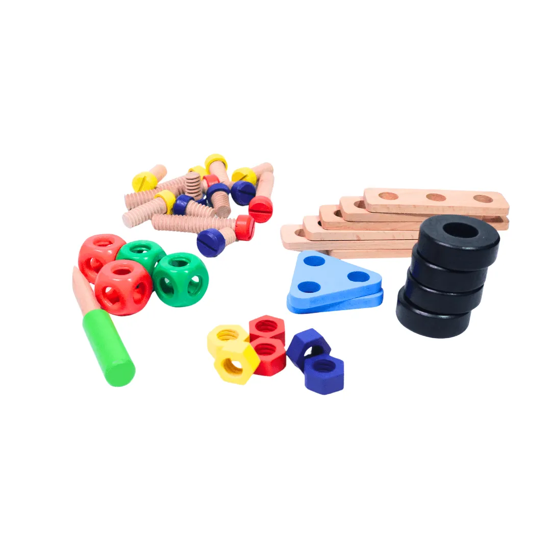 Kids Construction Toy Set - Nut Combos