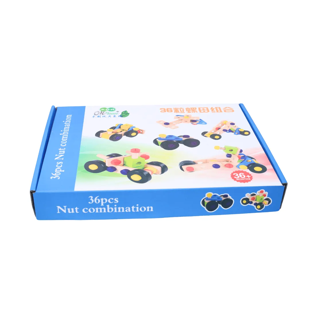 Kids Construction Toy Set - Nut Combos