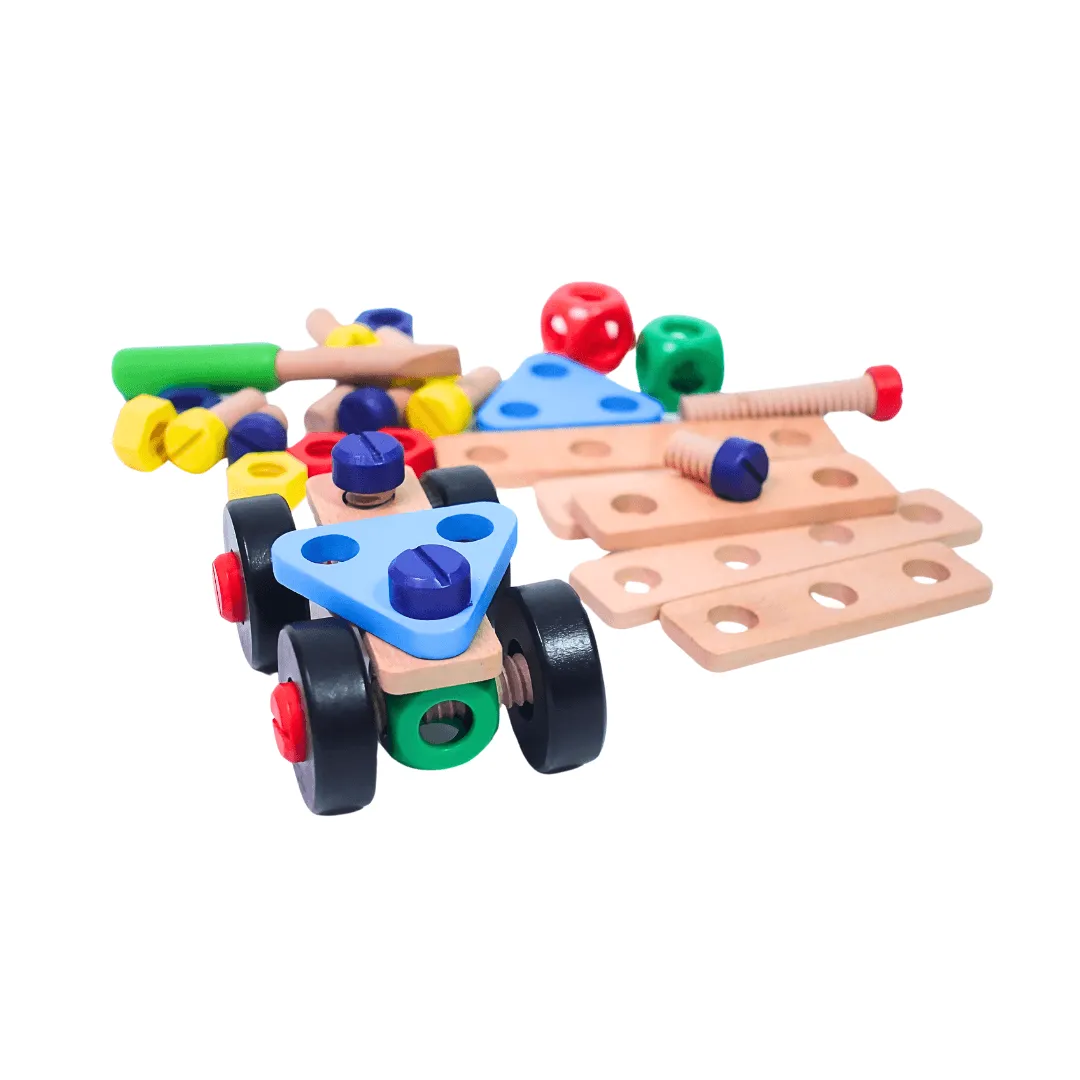 Kids Construction Toy Set - Nut Combos