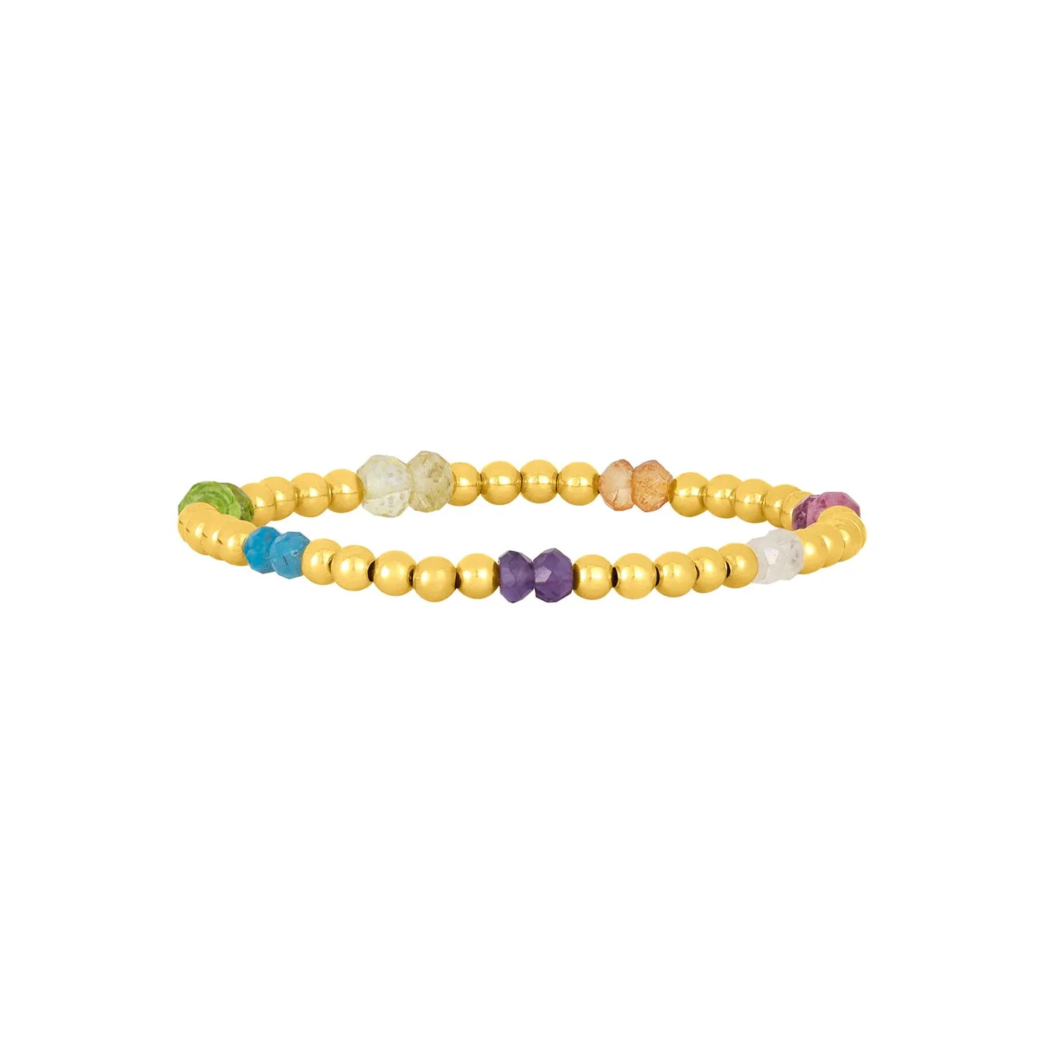 Children's 3MM Yellow Gold Filled Bracelet adorned with Unicorn Pattern