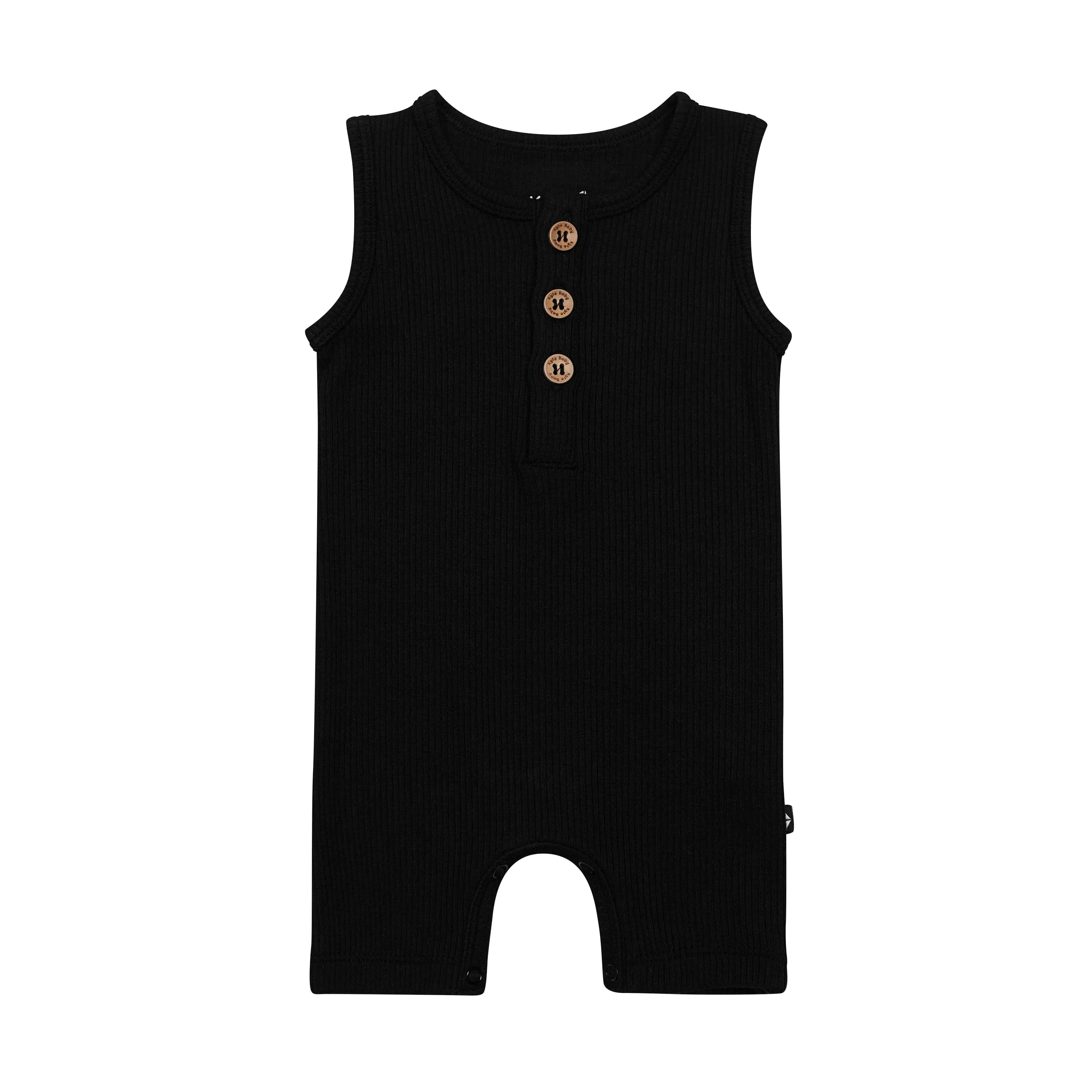 Midnight Ribbed Shortall