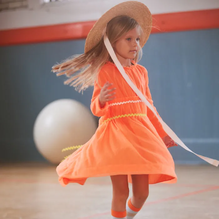 Orange Tulle Gracia Dress for Kids by Tia Cibani