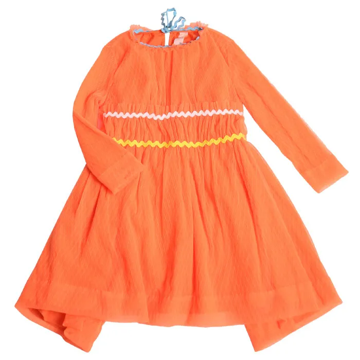 Orange Tulle Gracia Dress for Kids by Tia Cibani