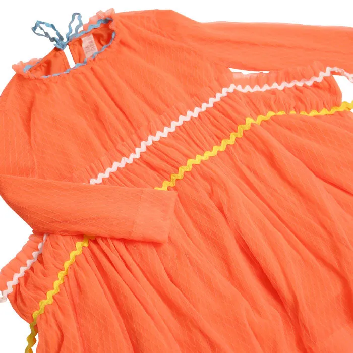 Orange Tulle Gracia Dress for Kids by Tia Cibani