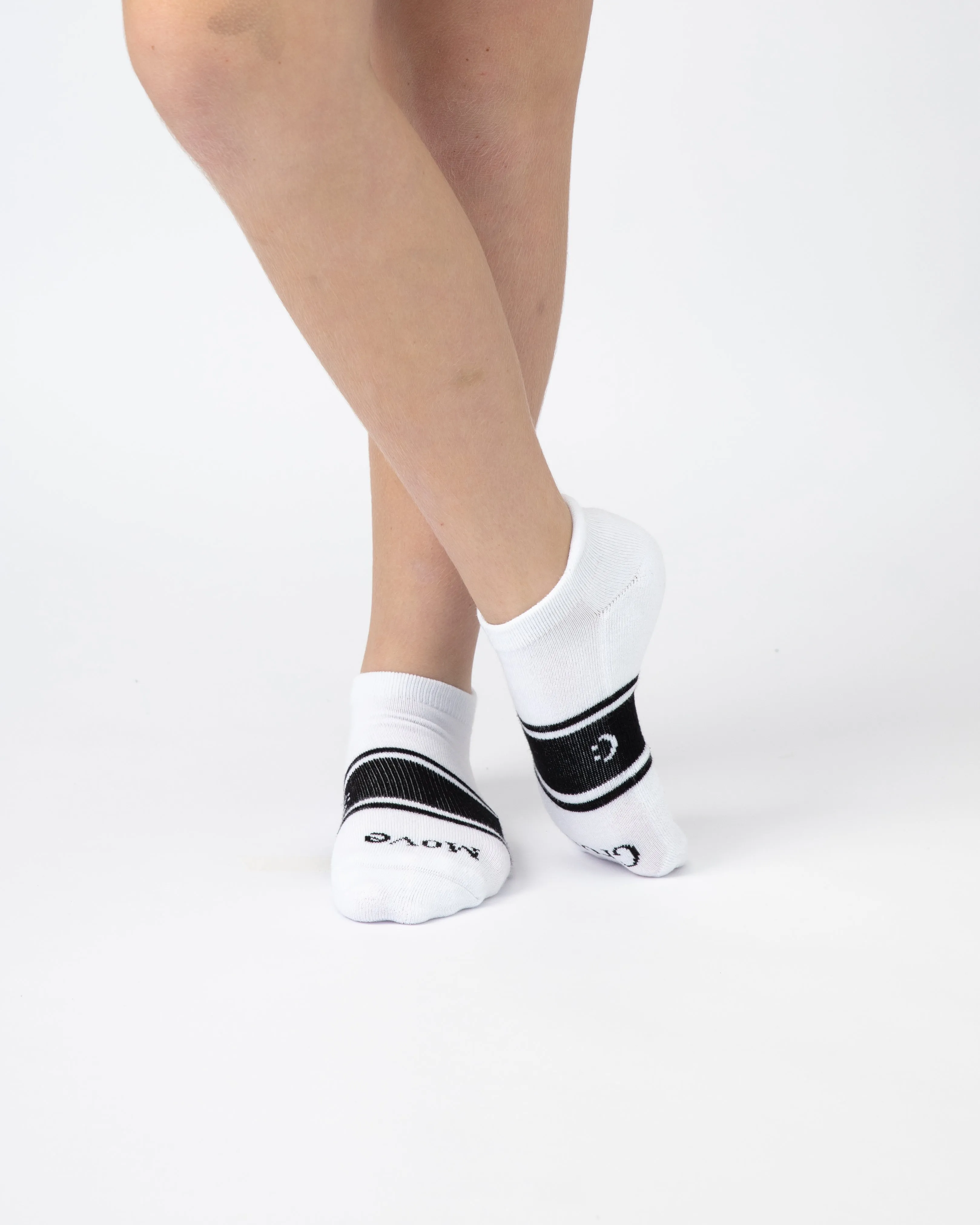 Active Ankle Seamless Feel Socks 4 Pack (Kids) - White