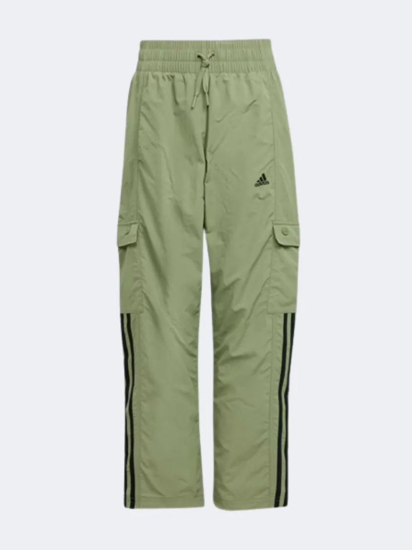 Adidas Jam Woven Kids-Unisex Sportswear Pant Tent Green/Black