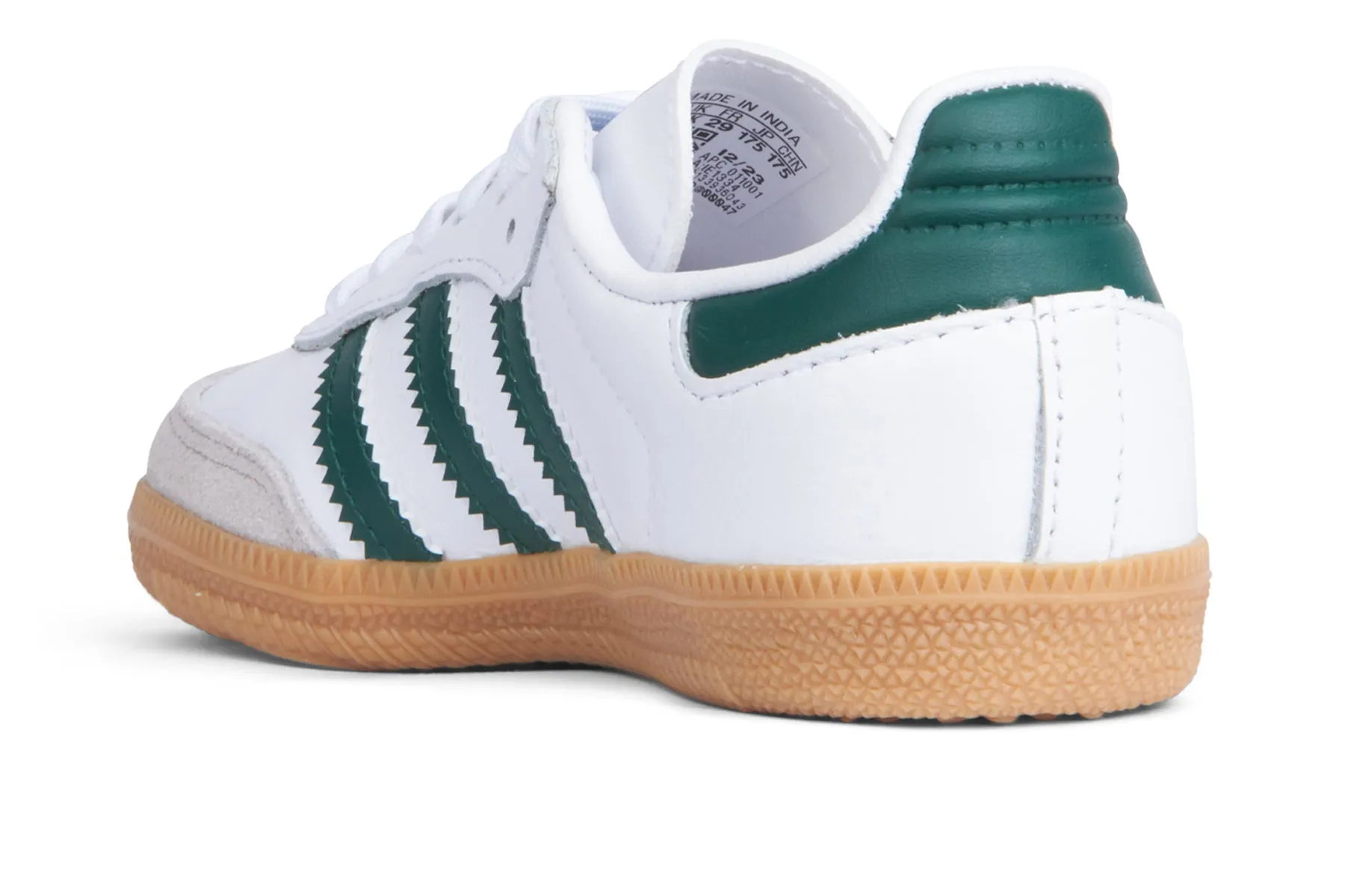 Adidas Samba OG C (Kids) - FTWR White/Core Green/Gum