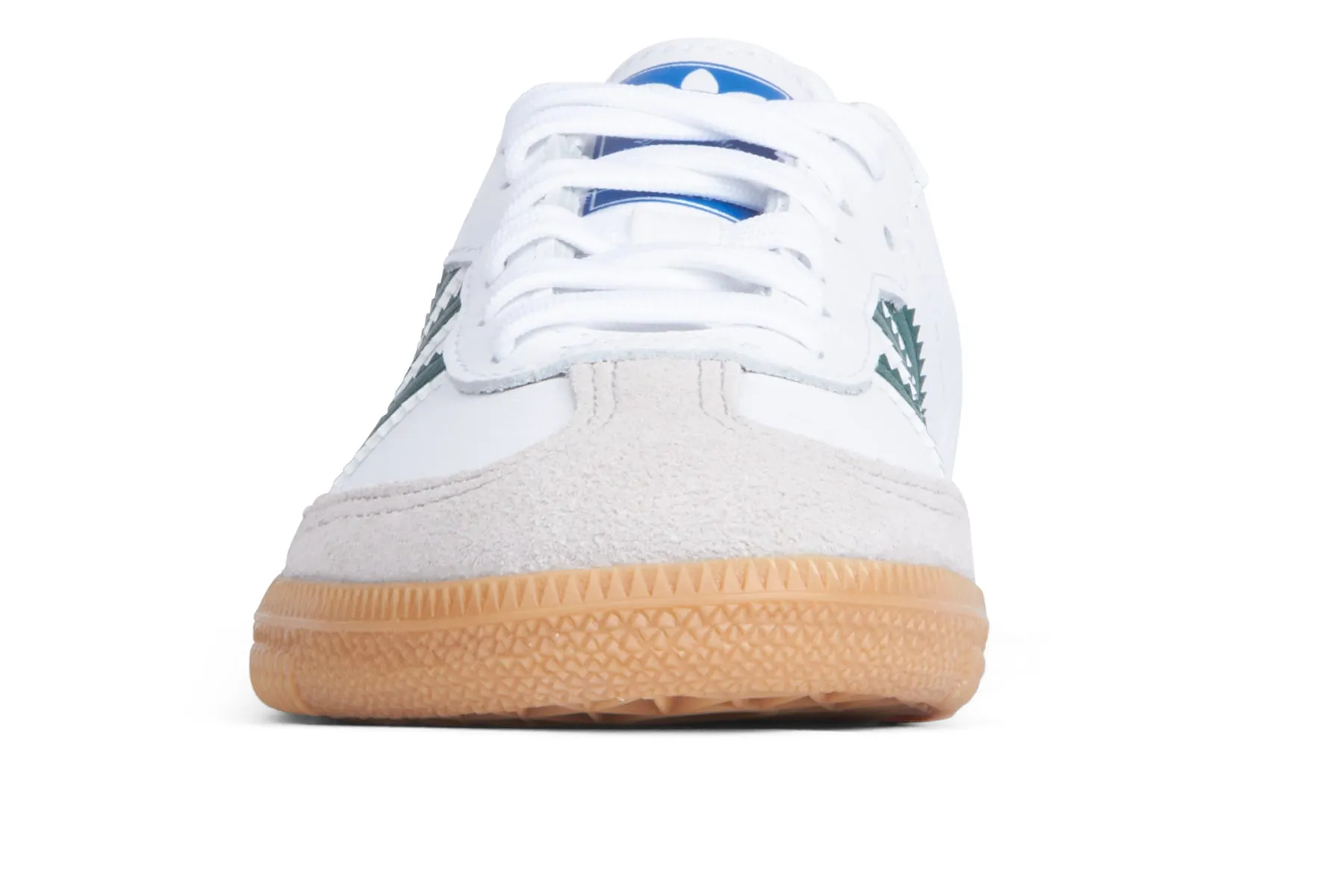 Adidas Samba OG C (Kids) - FTWR White/Core Green/Gum