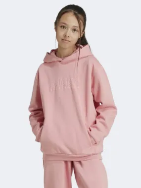 Adidas Szn Graphic Kids-Girls Sportswear Hoody Semi Pink Spark