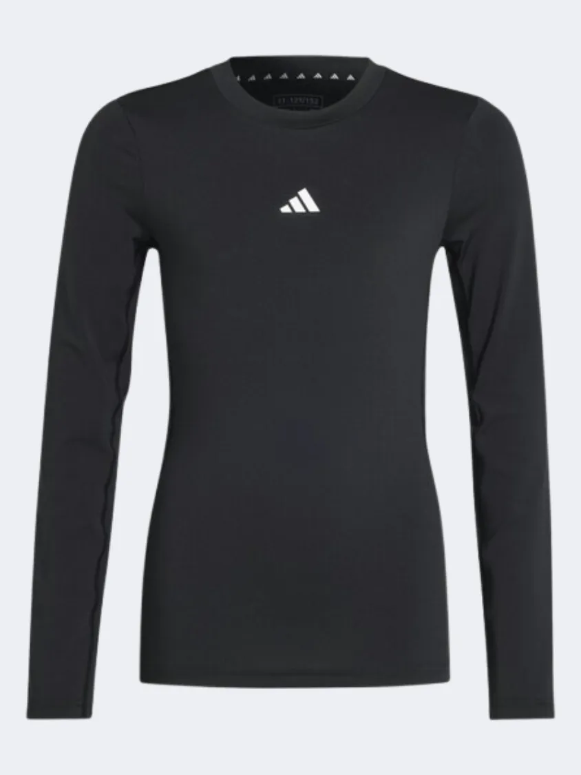 Adidas Techfit Kids-Unisex Sportswear Long Sleeve Black/White