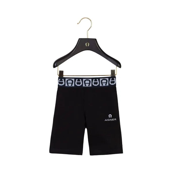 Aigner Kids Boy's Black Bermuda