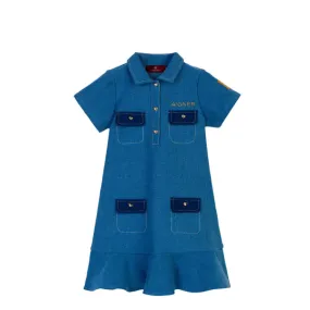 Aigner Kids Girl's Blue Dress