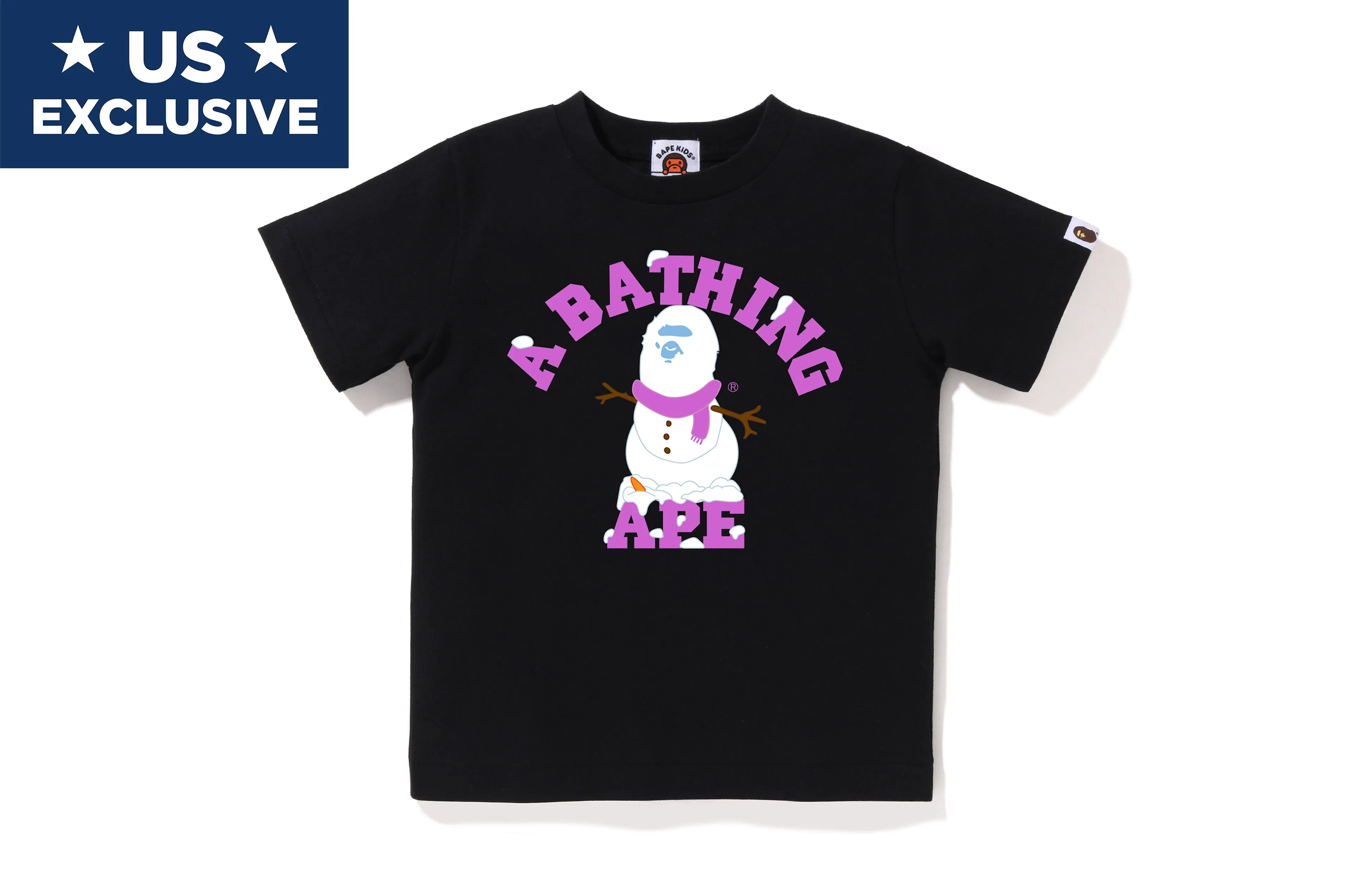 APE SNOWMAN COLLEGE TEE KIDS