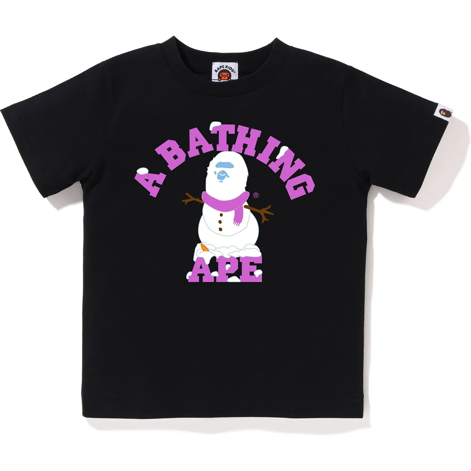 APE SNOWMAN COLLEGE TEE KIDS