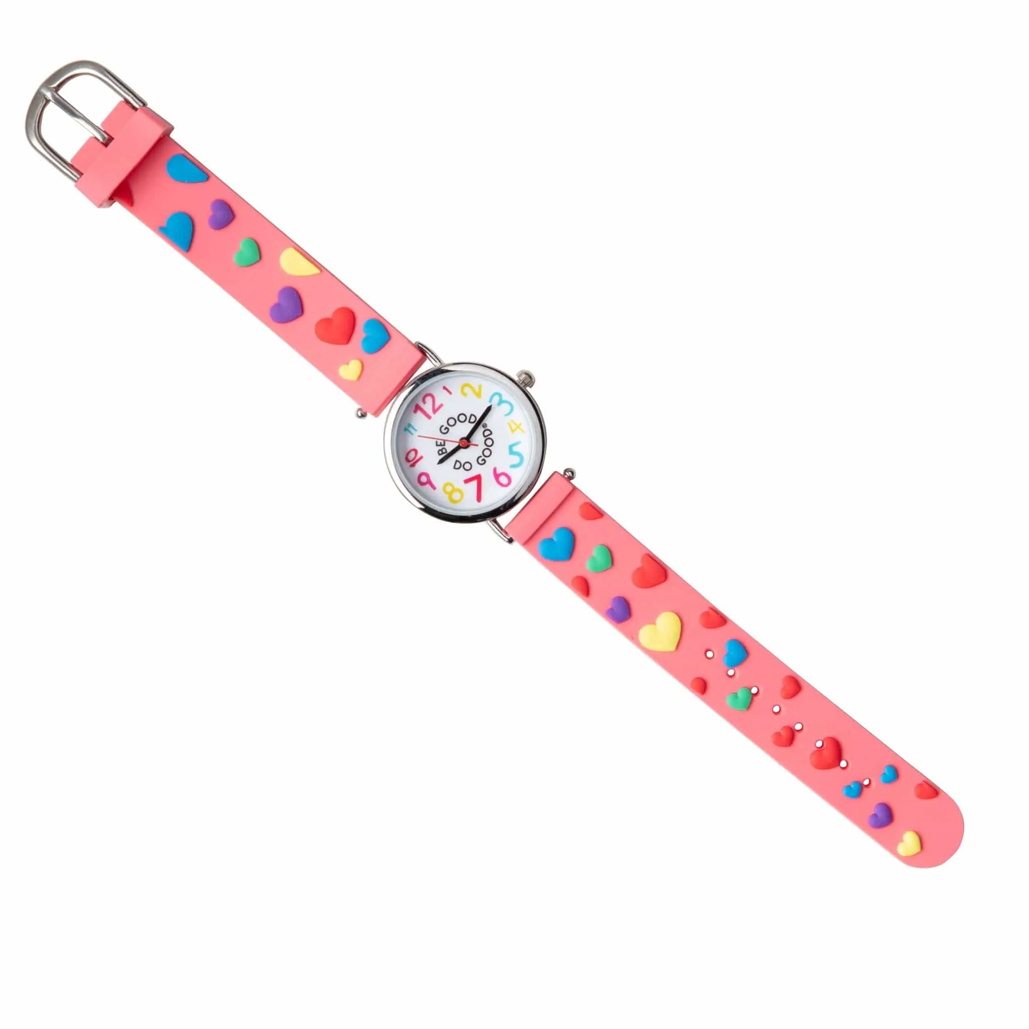 Arvo Kids' Peach Hearts Watch