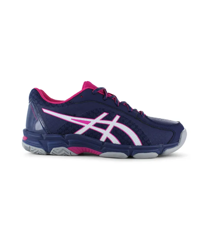 Kids Indigo Blue and White Asics Gel-Netburner Super FF