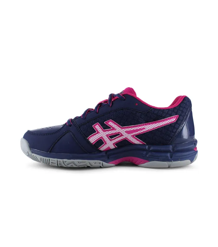 Kids Indigo Blue and White Asics Gel-Netburner Super FF