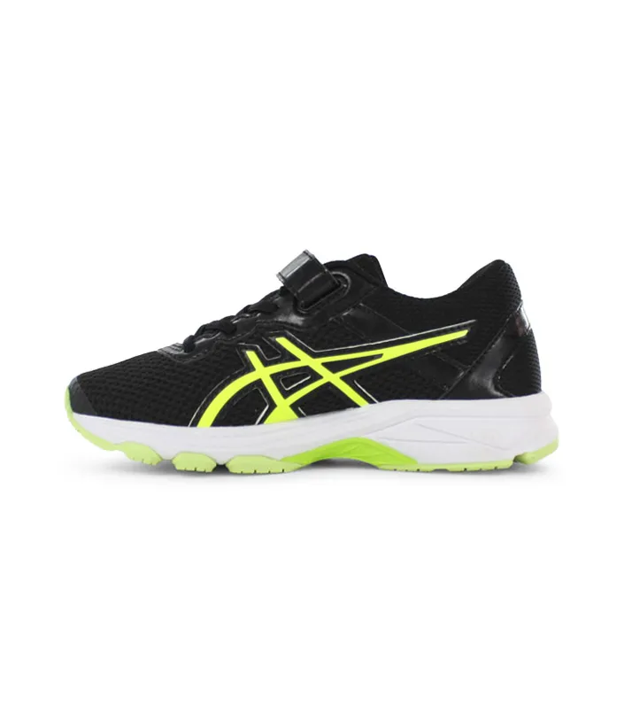 asics gt-1000 6 ps kids black yellow white