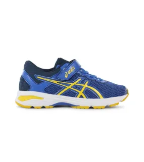 Asics GT-1000 6 Kids PS Shoes in Victoria Blue Yellow