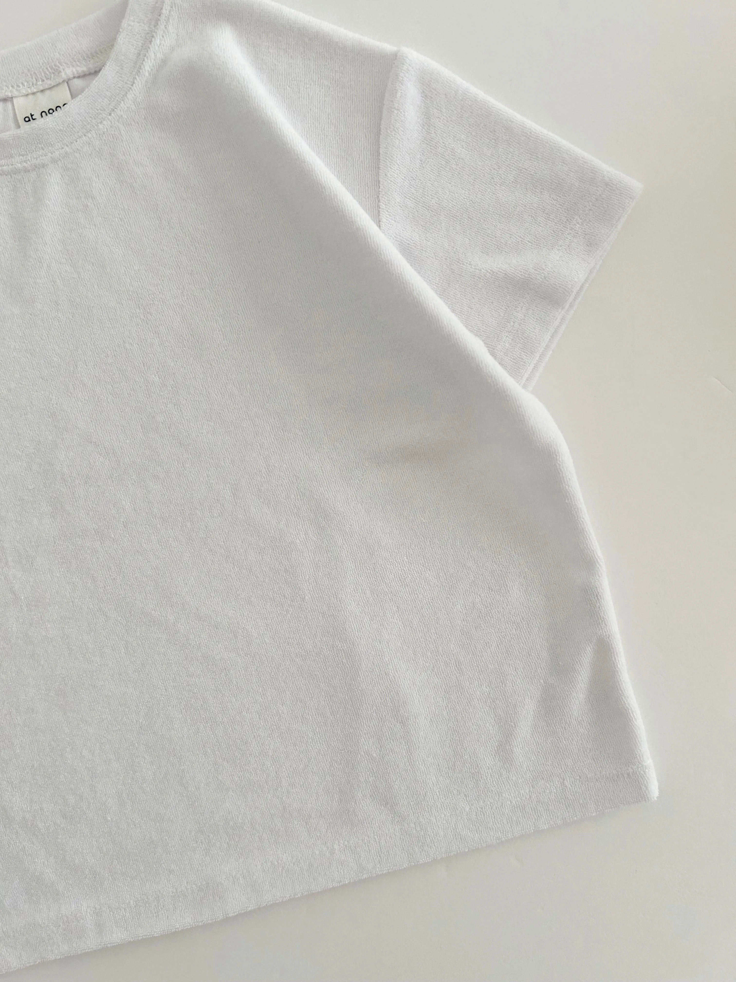 [At Noon Exclusive] Kids Terry Cloth Basic Top (8m-7y) - White