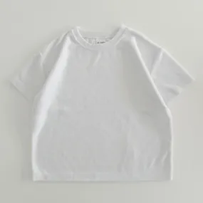 [At Noon Exclusive] Kids Terry Cloth Basic Top (8m-7y) - White