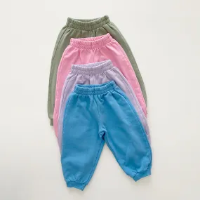 [At Noon Original Design] Kids Pigment Dyed Basic Jogger Pants (1-6y) - 4 Colors