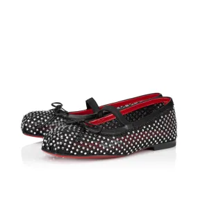 Baballet Strass Ballerinas - Mesh and strass - Black - Kids