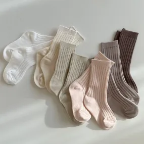 Baby Kids Monbebe 6pk Socks (3m-4y)