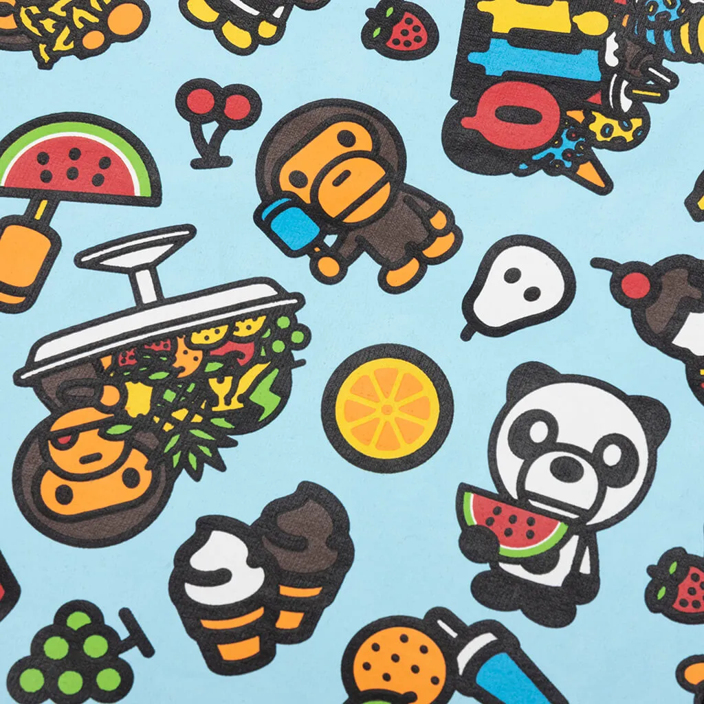 Black Tee featuring Baby Milo and Fruit Designs