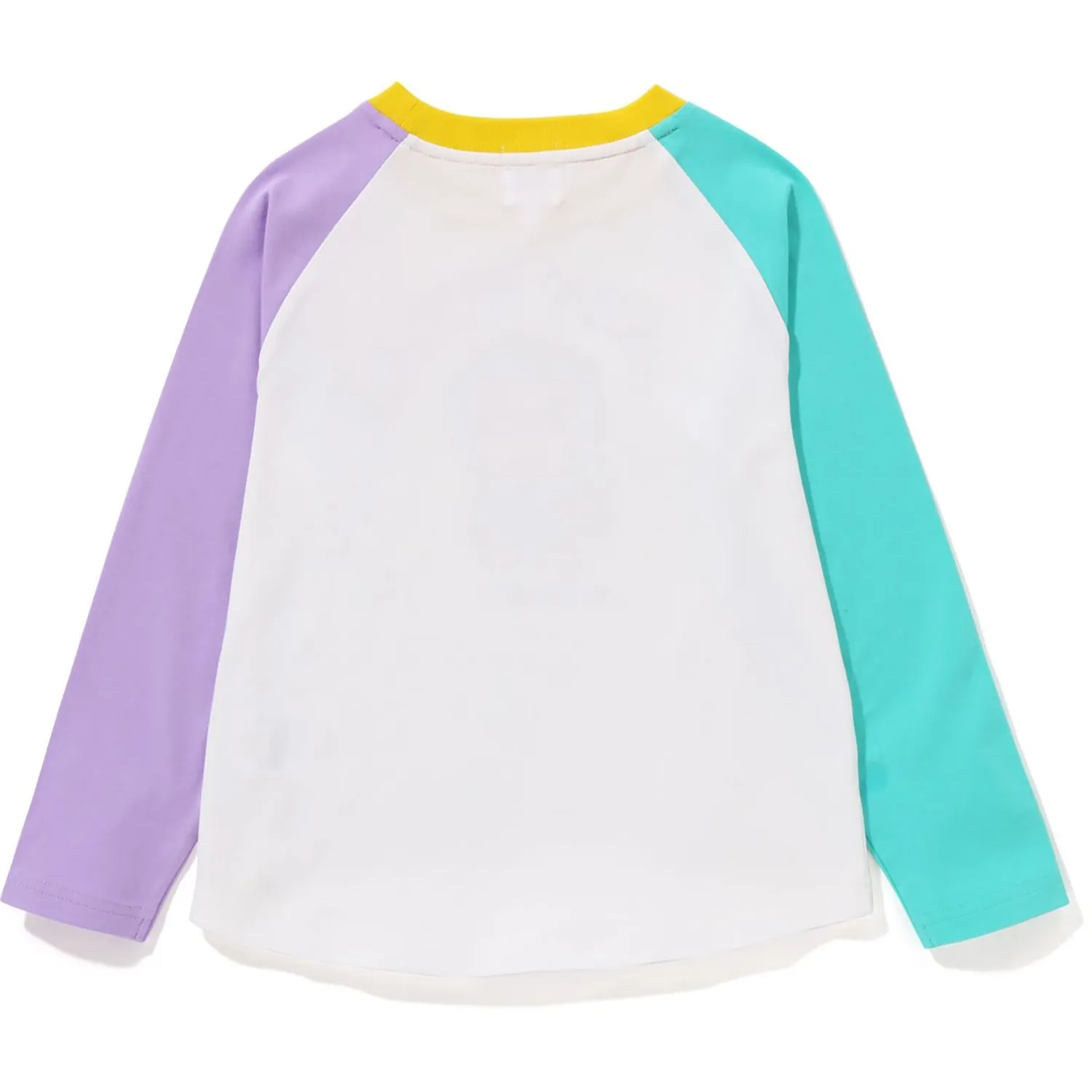 Kids Raglan Long Sleeve Tee with Baby Milo Donut Design