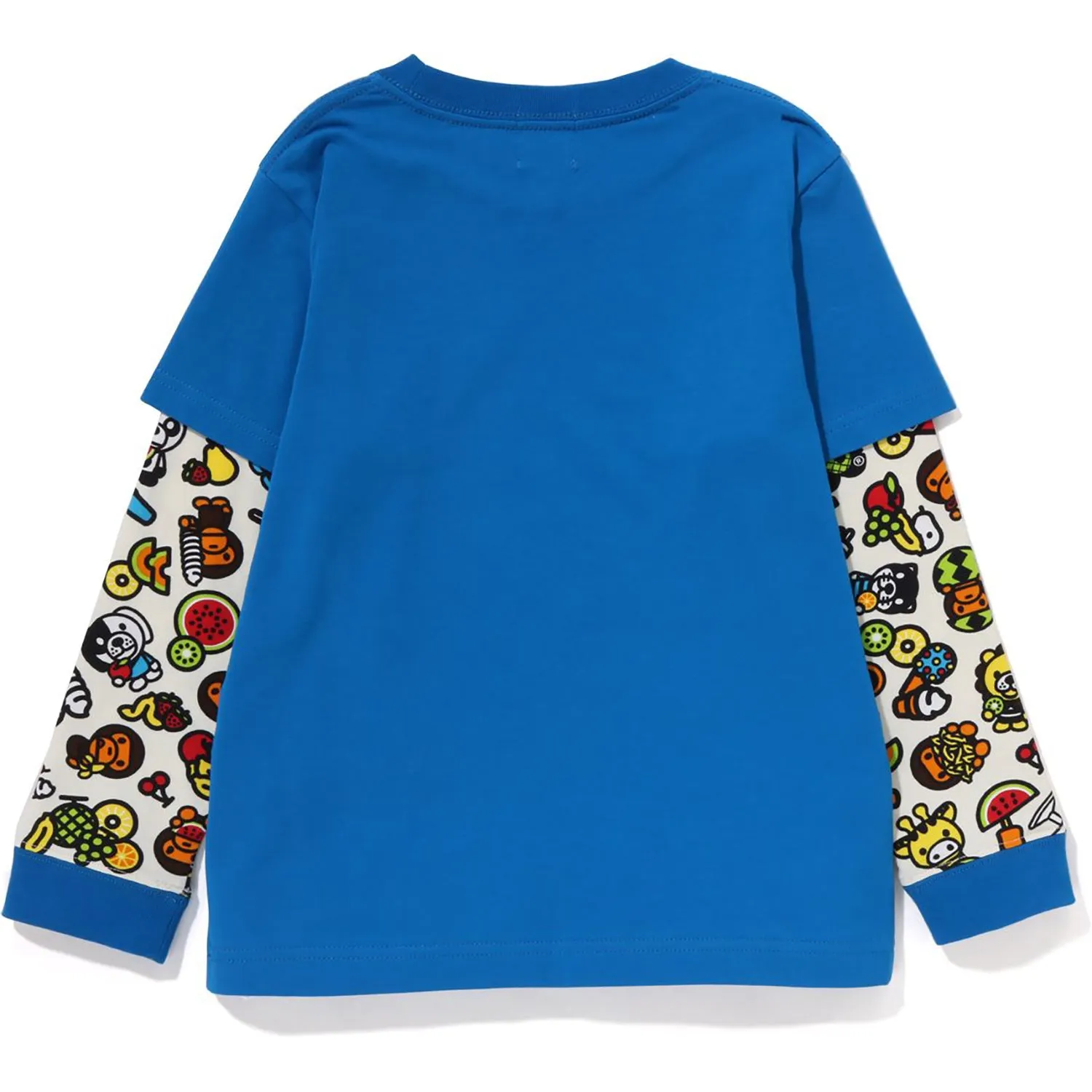 Kids Layered Long Sleeve Tee with Mixed Fruits