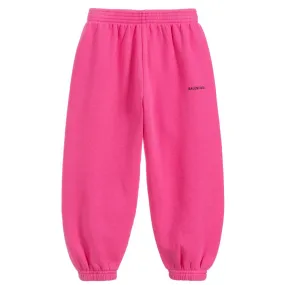 Balenciaga Kids Jogging Bottoms in Hot Pink