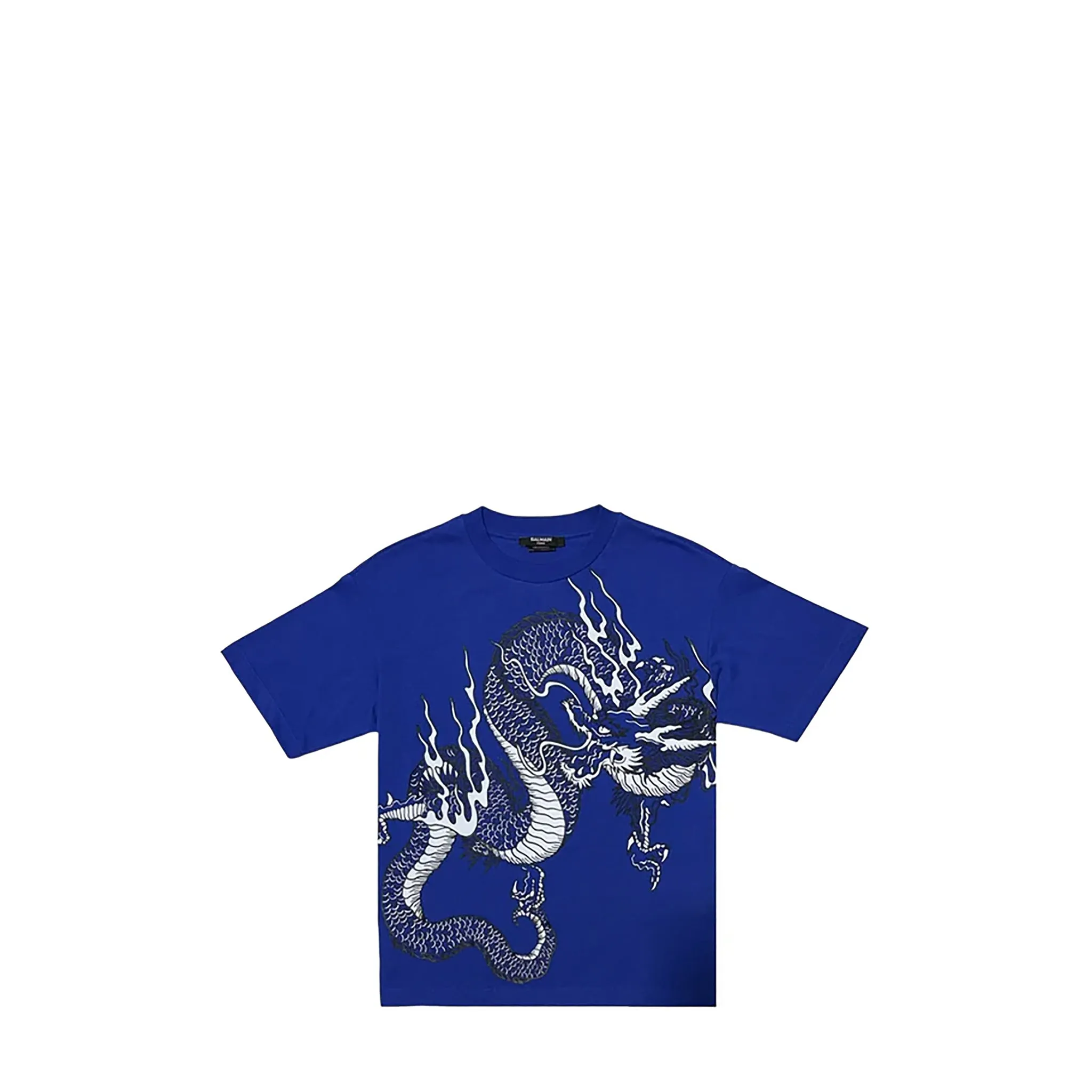 Balmain Kids Dragon Print Logo T-Shirt