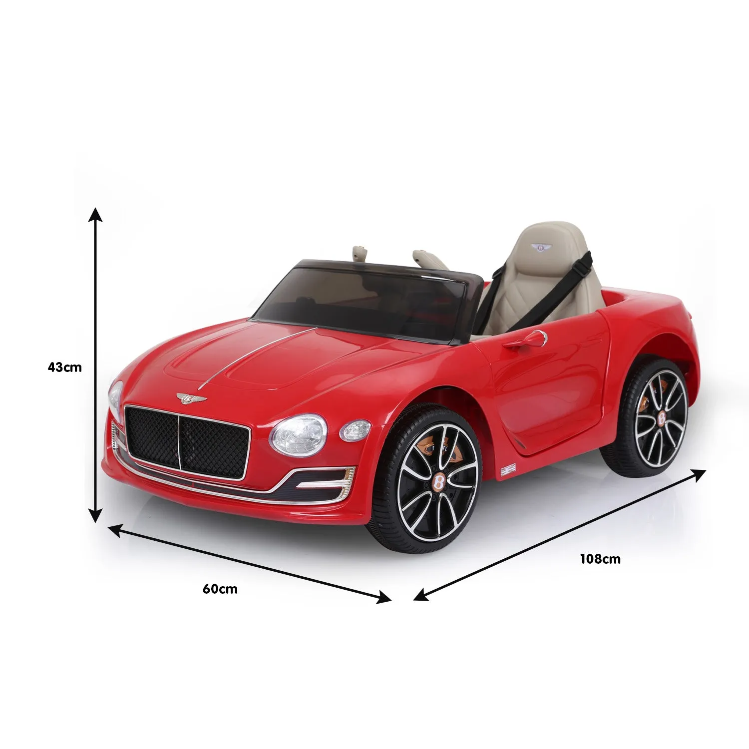 Bentley Exp 12 Speed 6E Licensed Kids Ride On Electric Car - Red