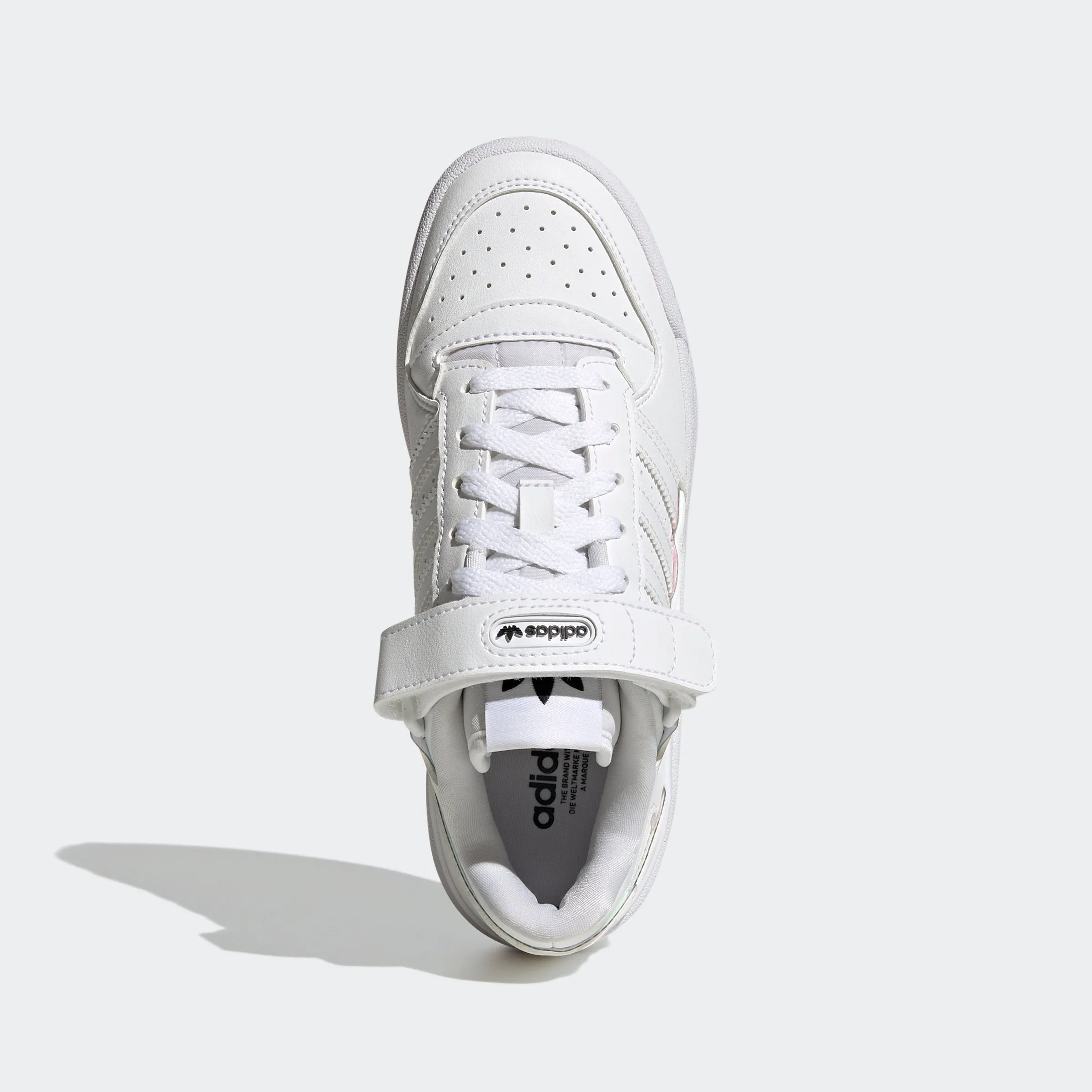 Big Kids adidas Originals Forum Low Shoes White