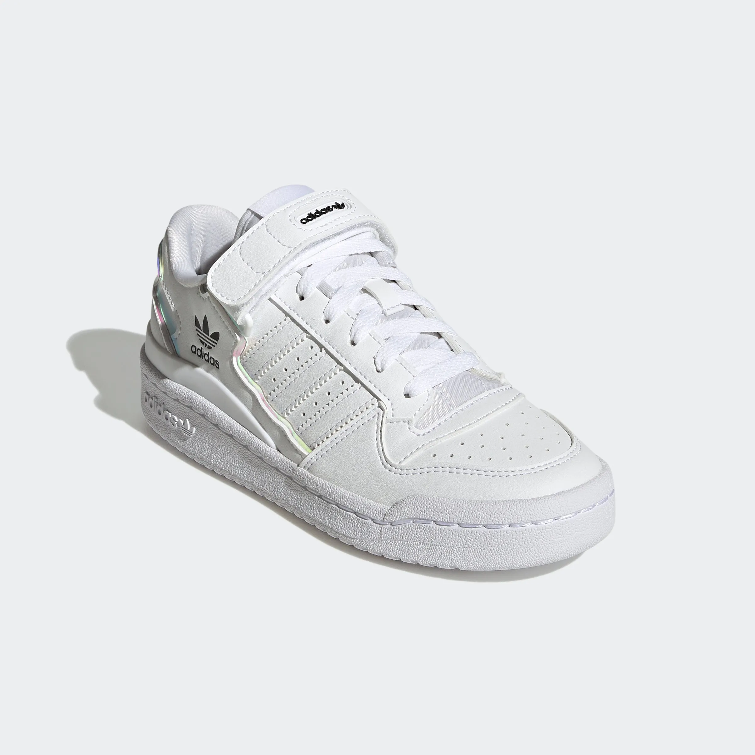 Big Kids adidas Originals Forum Low Shoes White