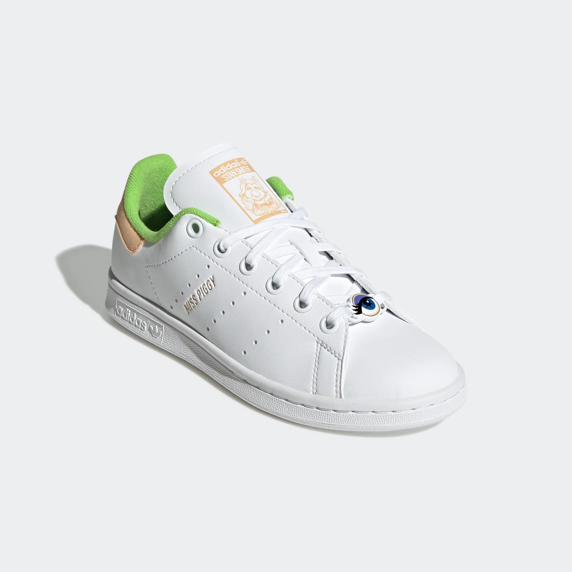 Big Kids’ adidas Originals Miss Piggy & Kermit Stan Smith Shoes