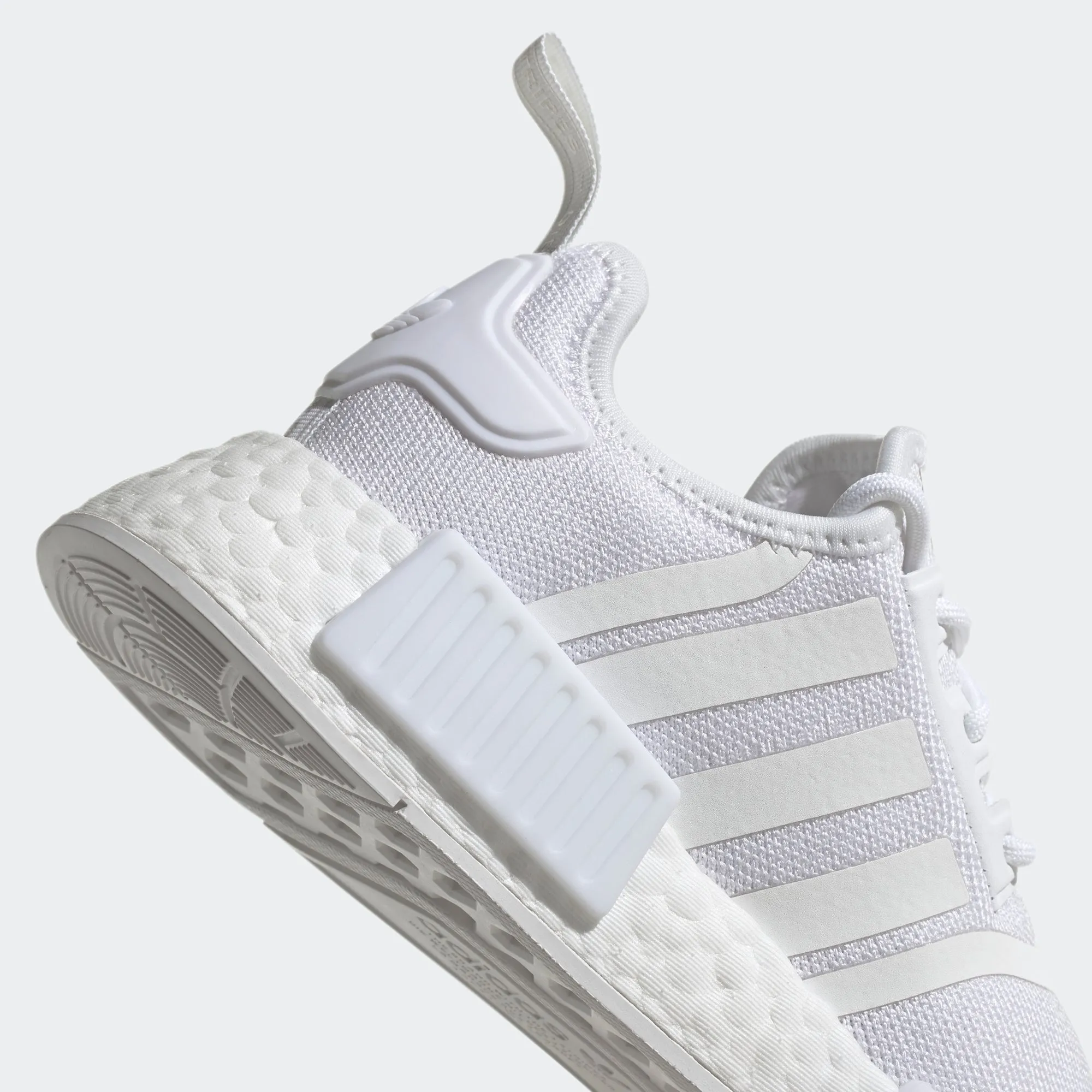 Big Kids’ adidas Originals NMD_R1 Refined Shoes White