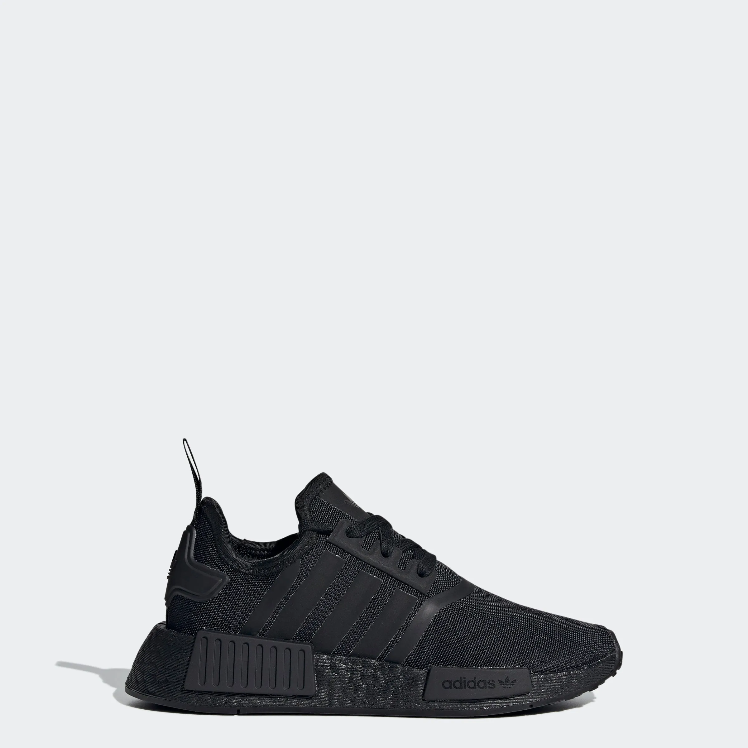 Big Kids adidas Originals NMD_R1 Shoes Triple Black