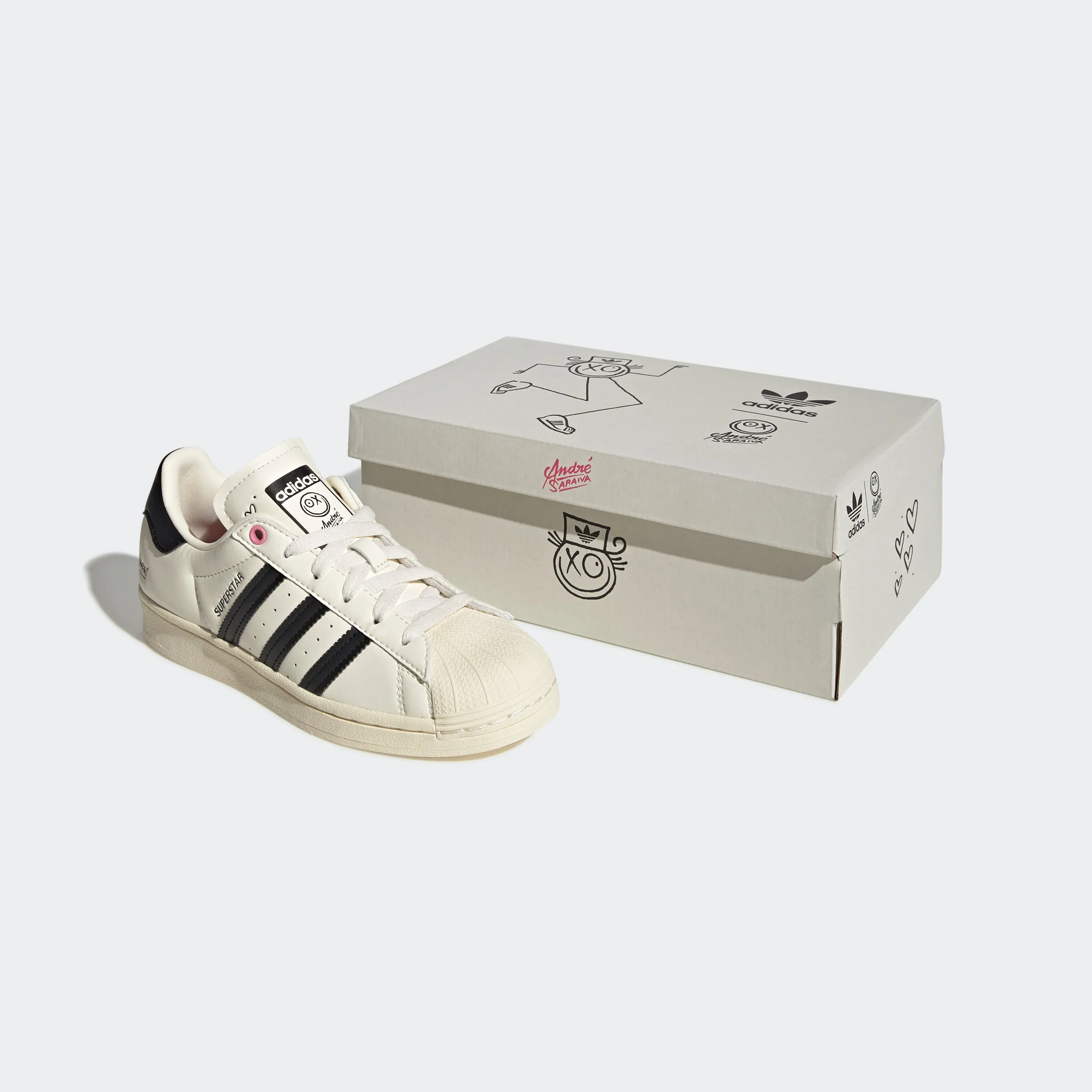 Big Kids adidas Originals Superstar x André Saraiva Shoes