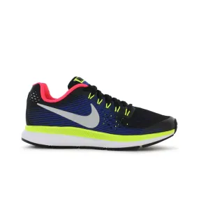 nike zoom pegasus 34 gs kids black chrome volt