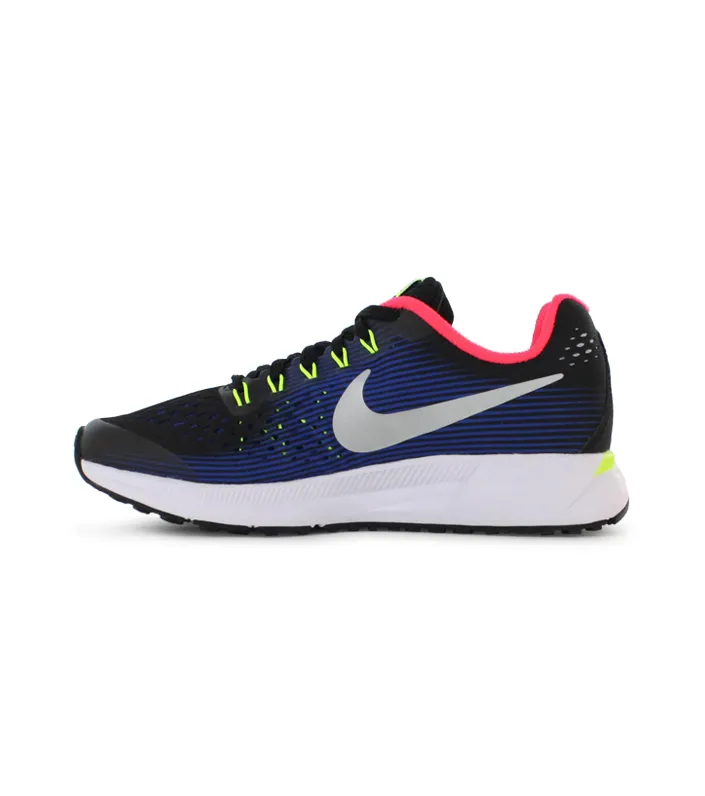 nike zoom pegasus 34 gs kids black chrome volt