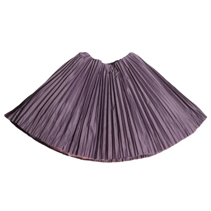 Tia Cibani Kids Child Crush Pleated Twirl Skirt Blackberry