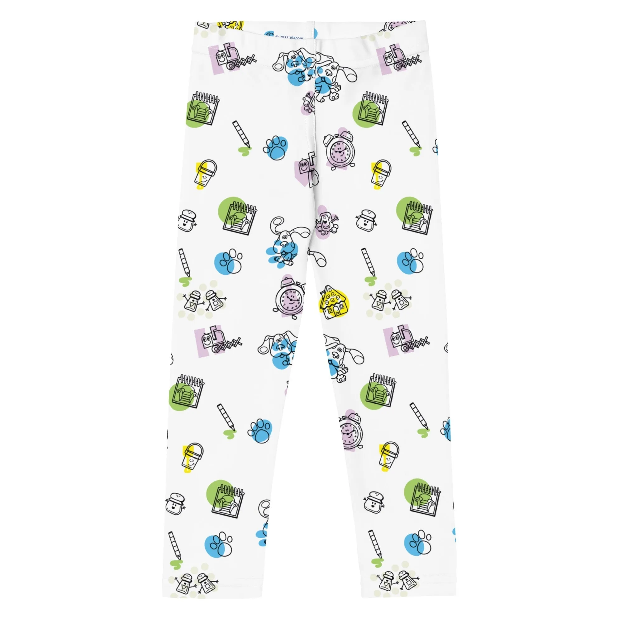 Blue's Clues Blue & Friends Pattern Kids Leggings