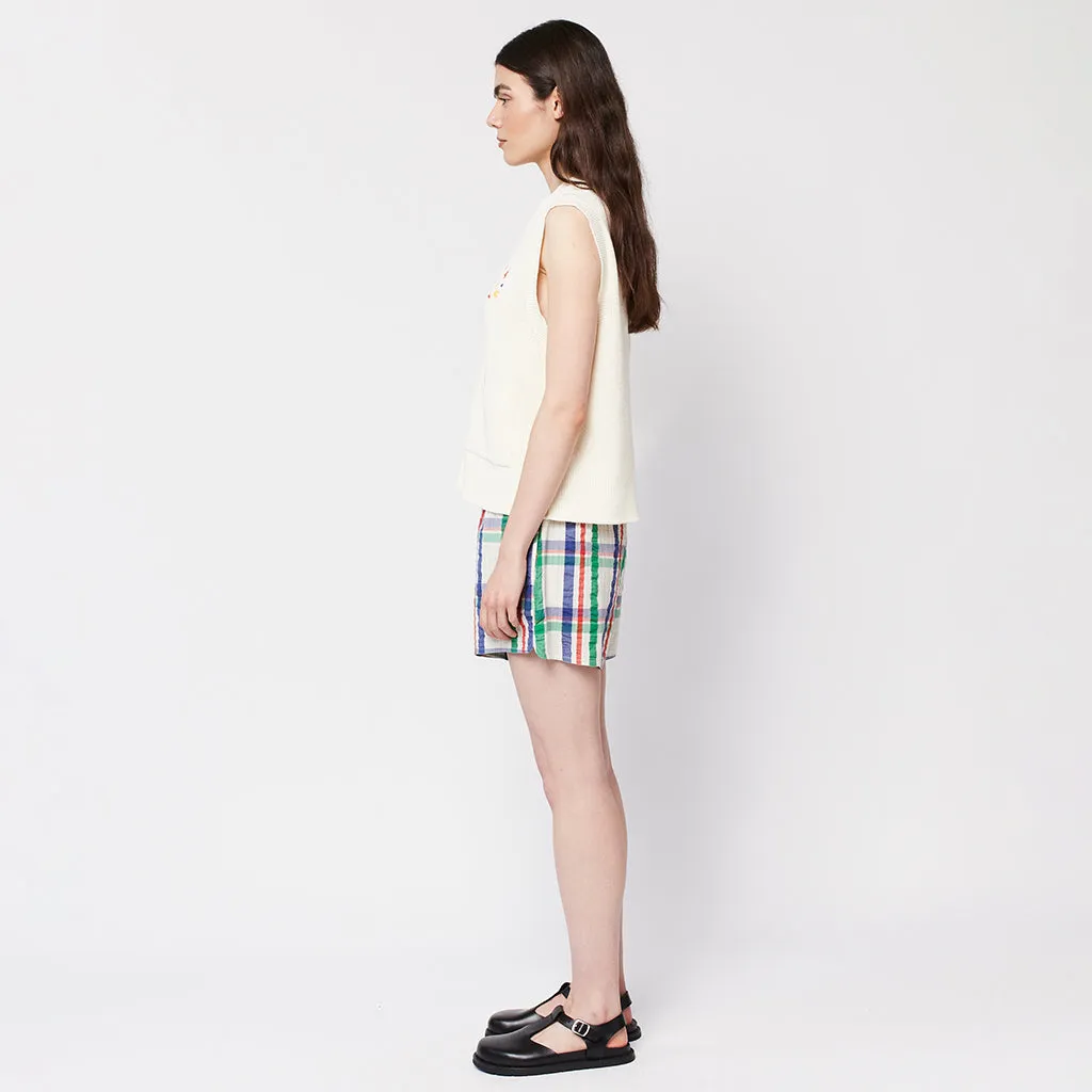 Bobo Choses Woman Madras Check Shorts - Multicolour.