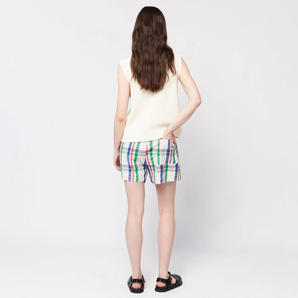 Bobo Choses Woman Madras Check Shorts - Multicolour.