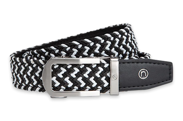 Braided Charcoal Golf Belt with 1 1/8 Strap for Kids