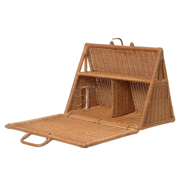 Adorable Braided Rattan Dollhouse for Kids by Ferm Living