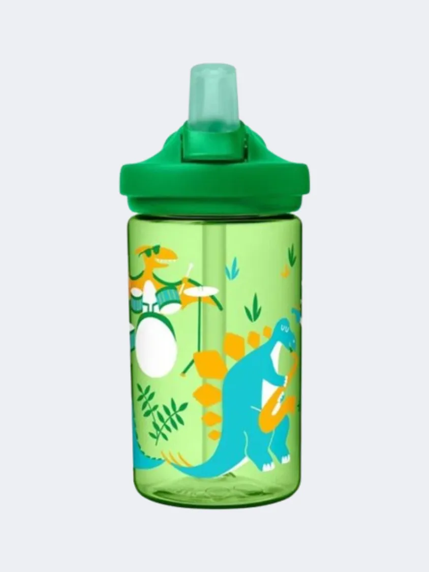 Camelbak Eddy Plus 14 Oz Dino Band Kids Lifestyle Water Bottle Green/Blue/Orange